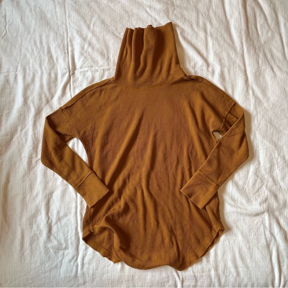 maeve by anthropologie waffle knit long sleeve shirt